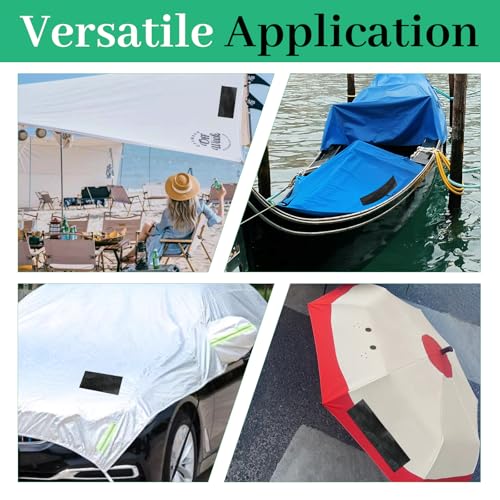 butterfunny Awning Repair Tape Heavy Duty Outdoor Repair Tape for Tarp, Boat Covers, Tent, Sail Tape, Tear Repair Patch Kit