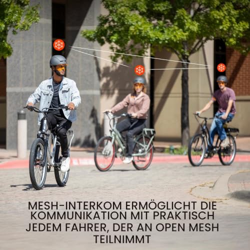 Sena U1 E-Bike Smart Fahrradhelm mit Mesh 3.0 Intercom (Mattgrau, L) – Ansicht 5