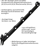 15x Übersteigschutz Überkletterschutz Isolator Zaunerhöhung Katzenstopp für den Doppelstabmattenzaun Stabmattenzaun Doppelstabmatten Gitterstabmattenzaun Gartenzaun Weidezaun Zaun Zäune
