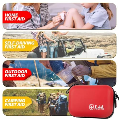 Mini kit de primeiros socorros, kits de emergência para casa, escritório, carro, ambiente externo