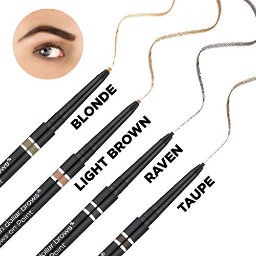 Billion Dollar Brows On Point Waterproof Micro Eyebrow Pencil | Self-Sharpening Tip | Create Hair-Like Strokes | Vegan & Cruelty-Free | Natural Blendable Lines #TOP1
