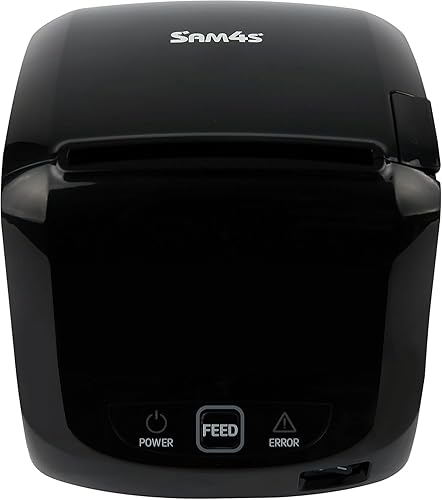 Miniatura 2 de SAM4s GIANT-100 Impresora térmica compacta de 3 pulgadas USB Serial Ethernet, cubierta contra salpicaduras incluida, color negro