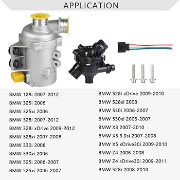 BMW ウォーターポンプ 11517563183 11517586925 Electric Engine Water Pump 11517586925 & Thermostat Fit for
