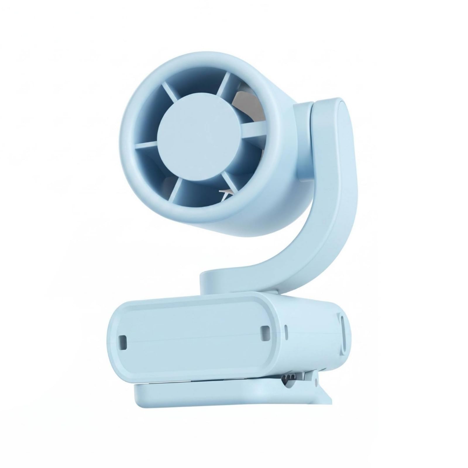 Type-C Charging Mini Clip Fanon Fan Digital Display Foldable Clamp-on Fan Compact Size Small Appliance 2 in 1, Blue | Home & Garden | Home Improvement | Heating Cooling & Air-image-28