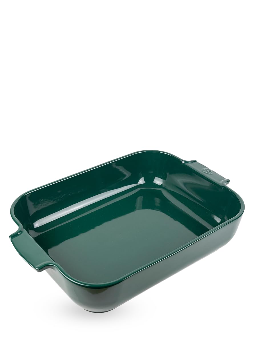 PEUGEOT - Appolia 40 cm Rectangular Oven Dish - Ceramic - Forest Green
