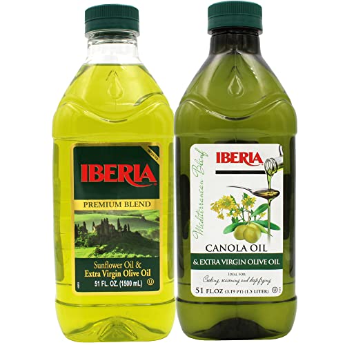 Iberia Sunflower & Extra Virgin Olive Oil 51 Oz + Canola & Extra Virgin Olive Oil 51 Oz #TOP24