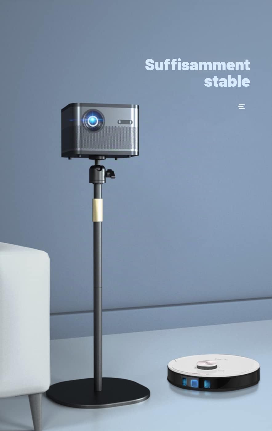 Support de projecteur orientable à 360°, hauteur réglable, compatible avec XGIMI, Nebula, VANKYO, Jinhoo, AuKing