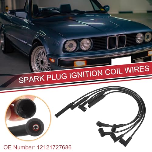 Cables de bobina de bujía de coche para Serie 3 E30 E36 12121727686 3