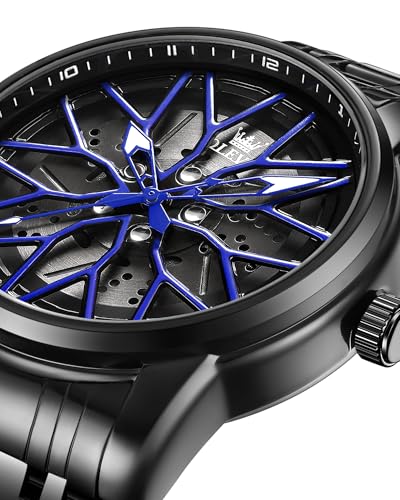 Image of OLEVS Watches for Men Luxury Dress Wirst Watch 42MM Large Dial Stainless Steel Waterproof Luminous Watch Gift