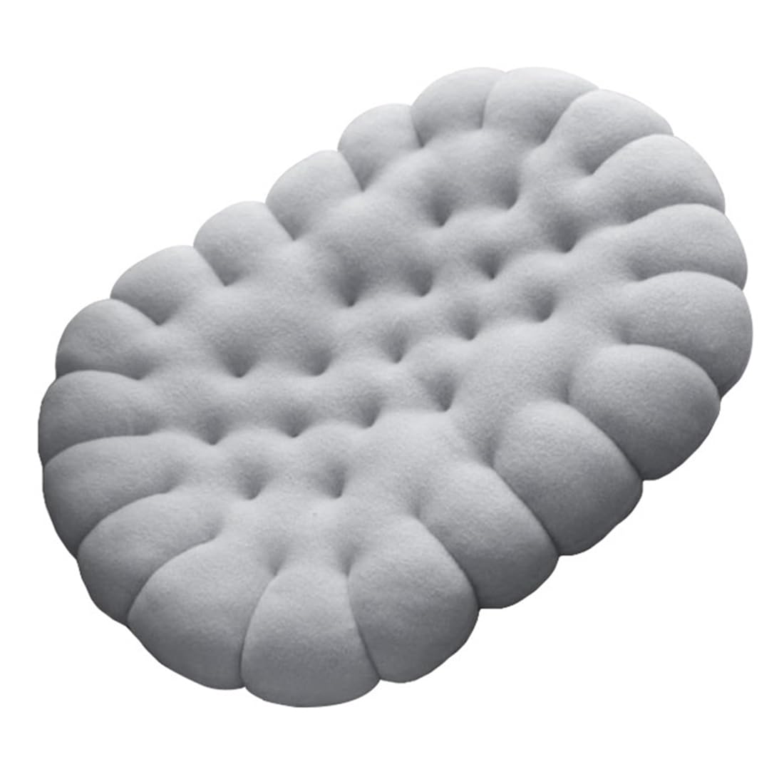VHJdtE Seat Cushion, Oval-Shaped Seating Cushions|Portable Butt Backrest Pillow|Comfort Floor Seat Pads(Gray)