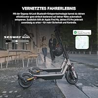 Segway-Ninebot F3 Pro D, E-Scooter mit Straßenzulassung für Erwachsene, 70km Reichweite im Eco-Modus, 120kg Tragfähigkeit, doppelte hydraulische Federung, Smart Display – Ansicht 9