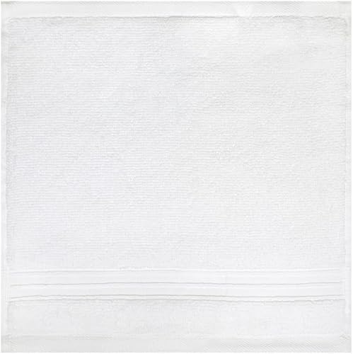 Bunty Luxurious 570GSM Zero Twist Hand Towel, Optical White