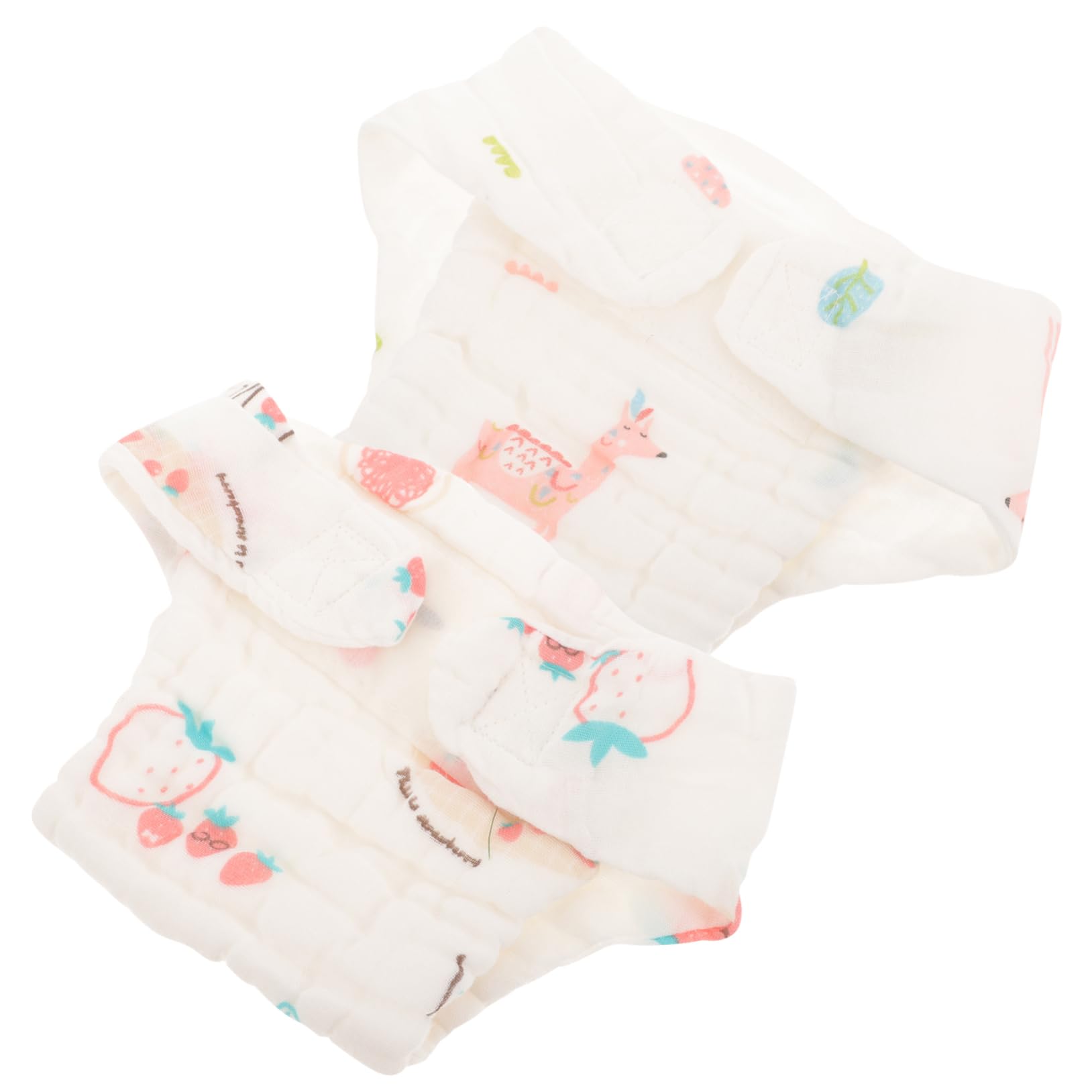 Abaodam Pañales Reutilizables De Algodón Para Niña, Talla s (0-3 Meses), 2 Piezas, Absorción Cómoda, Transpirable, Lavables Para Bebés, Uso Diario y Entrenamiento Temprano