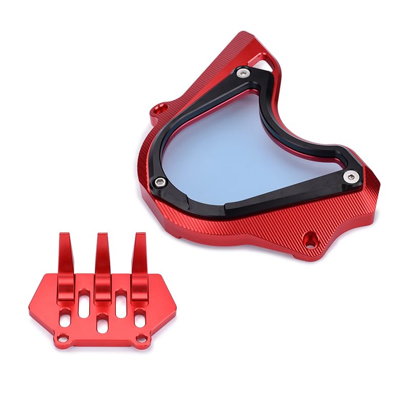 motokano Motorcycle CNC Aluminum Front Chain Sprocket Engine Guard Cover Protector Parts Set for CB650R CBR650R CB650F CBR650F CBR 650R CB 650F (Red)