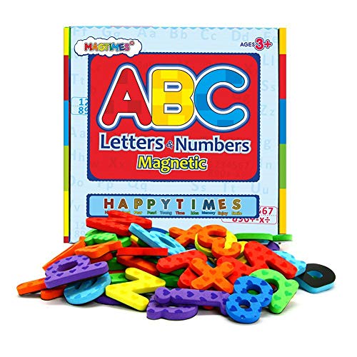 Magtimes MAG-LETTERS-168-1 Magnetic Letters And Numbers For Classroom Educating Kids In Fun -Educational Alphabet Refrigerator Magnets Building Preschool Toddler Spelling And Learning Rfidge Magnets-112 Pieces thumb #1