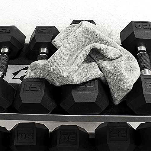 Image of Eurow Microfiber Gym Towels, Super Absorbent & Quick Drying Sweat Towels for Fitness, Sports, Yoga, Workout, Sauna, Face & Equipment, Soft & Reusable,16x27 Inches, 6-Pack, Gray