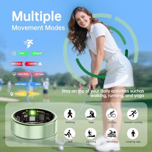 Image of Smart Ring for Women & Men, Health Tracker Ring, Fitness Tracker Ring