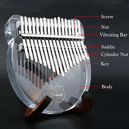Kalimba ou piano à pouce à 17 touches – piano à pouce transparent, solide avec marteau d’accordage –meilleur cadeau d… - Les Beatles, Paul McCartney, John Lennon, RIngo Starr, George Harrison Kalimba ou piano à pouce à 17 touches - piano à pouce transparent, solide avec marteau d'accordage –meilleur cadeau d… – Image 5