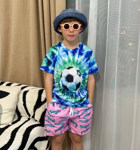 Image of Cozople Boys Swim Trunks Compression Liner Swim Shorts Quick Dry Bathing Suit with Boxer Brief Swimwear 2-20T