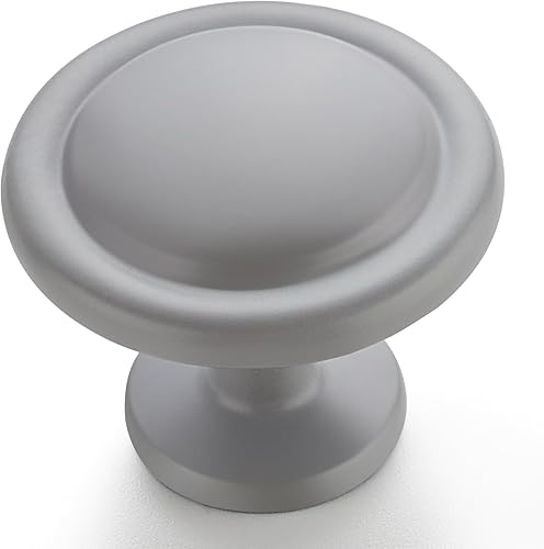 Miniatura 13 de Ravinte - Pomo de zinc para puertas, alacenas y cajones de cocina, gabinetes, tocadores, de 1-1/4 de pulgada, níquel cepillado, paquete de 25