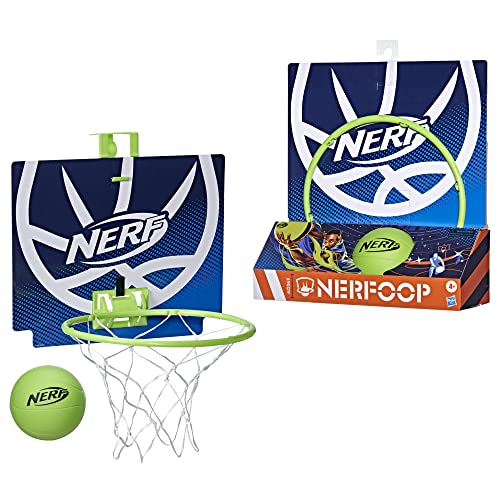 Nerf Nerfoop -- The Classic Mini Foam Basketball And Hoop -- Hooks On Doors -- Indoor And Outdoor Play -- A Favorite Since 1972 #TOP1