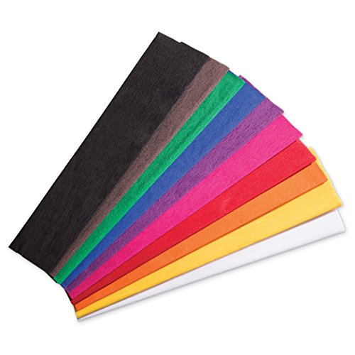 Creativity Street - PACAC10250 Crepe Paper, 10 Assorted Colors, 20" x 7-1/2', 10 Sheets