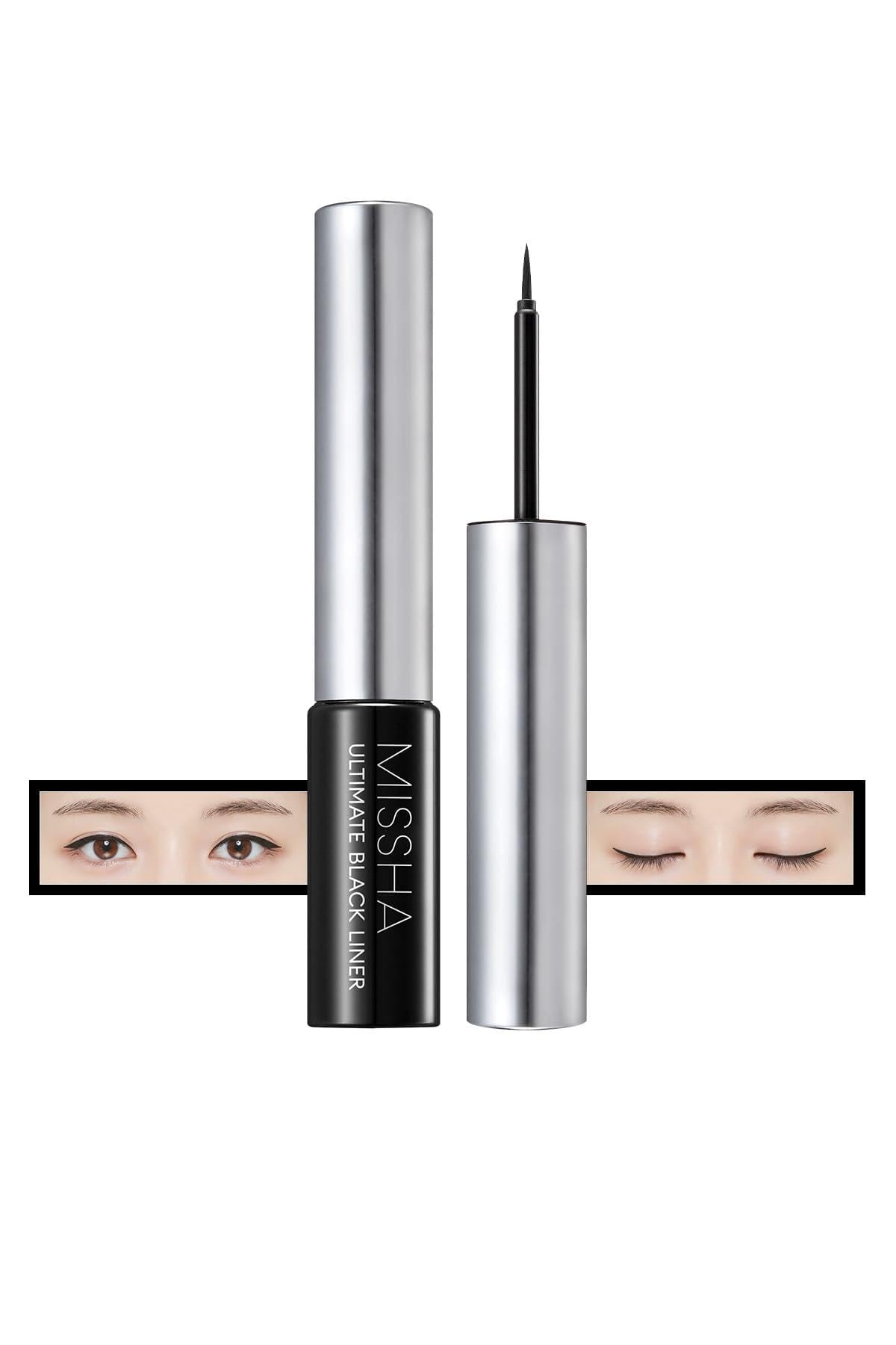 Missha Uzun Süre Kalıcı, Yoğun Pigmentli, İnce Uçlu Likit Eyeliner Ultimate Black Liner, 8421