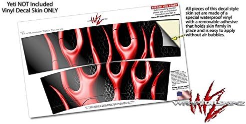 Miniatura 3 de Vinilo Wrap para Yeti Rambler vaso  30 oz metal Llamas Rojo Por wraptorskinz