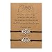 Mutter Tochter Armbänder Set passende Schnur String Armband Geschenk von Mutter zu Tochter Beziehung Handmade Wish Schmuck für Frauen Mädchen (2 Stück endlose Liebe)