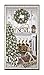 Timeless Treasures White Christmas Metallic Christmas Mantel 23in Panel Cream Fabric