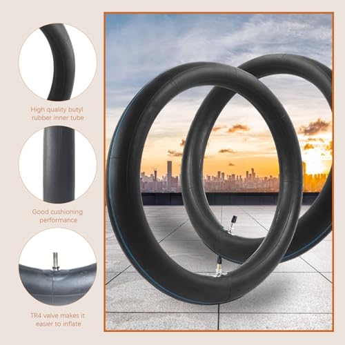 Image of 2 Pack 2.75 /3.00-19 Heavy Duty Inner Tube, 70 /100-19 Inner Tube Replacement | 19 inch Replacement Tire, for Motorcycle, Dirt Bike, Pit Bike and More [Thickened]