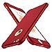 ORETECH Compatibile con Cover iPhone 6 e 6s con[2XPellicola Protettiva Vetro Temperato]360 Antiurto 2 in 1 Ultra Sottile Gomma Hard PC TPU Silicone Anti Graffio Custodia per iPhone 6 e 6s Cover -Rosso