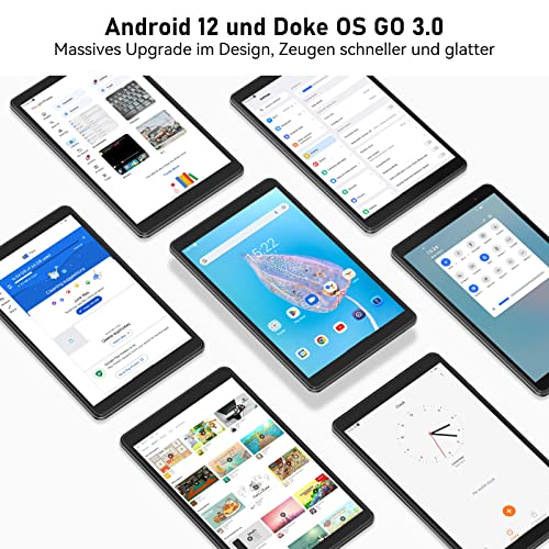 Blackview Tab 5 Android 12, Tablet 8 Zoll, 5GB RAM 64GB ROM (1TB erweitern) 5580mAh Akku,Quad-core,1280 * 800 HD+ IPS Touchscreen,WiFi,Bluetooth/eBook Modus/Typ-C/dual Box Speakers/OTG,Tablet Grey – Bild 4
