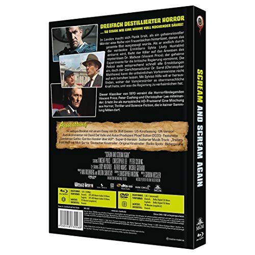 Blu-ray Scream and Scream Again Mediabook de Colección con Edición Limitada de 2 Discos 3