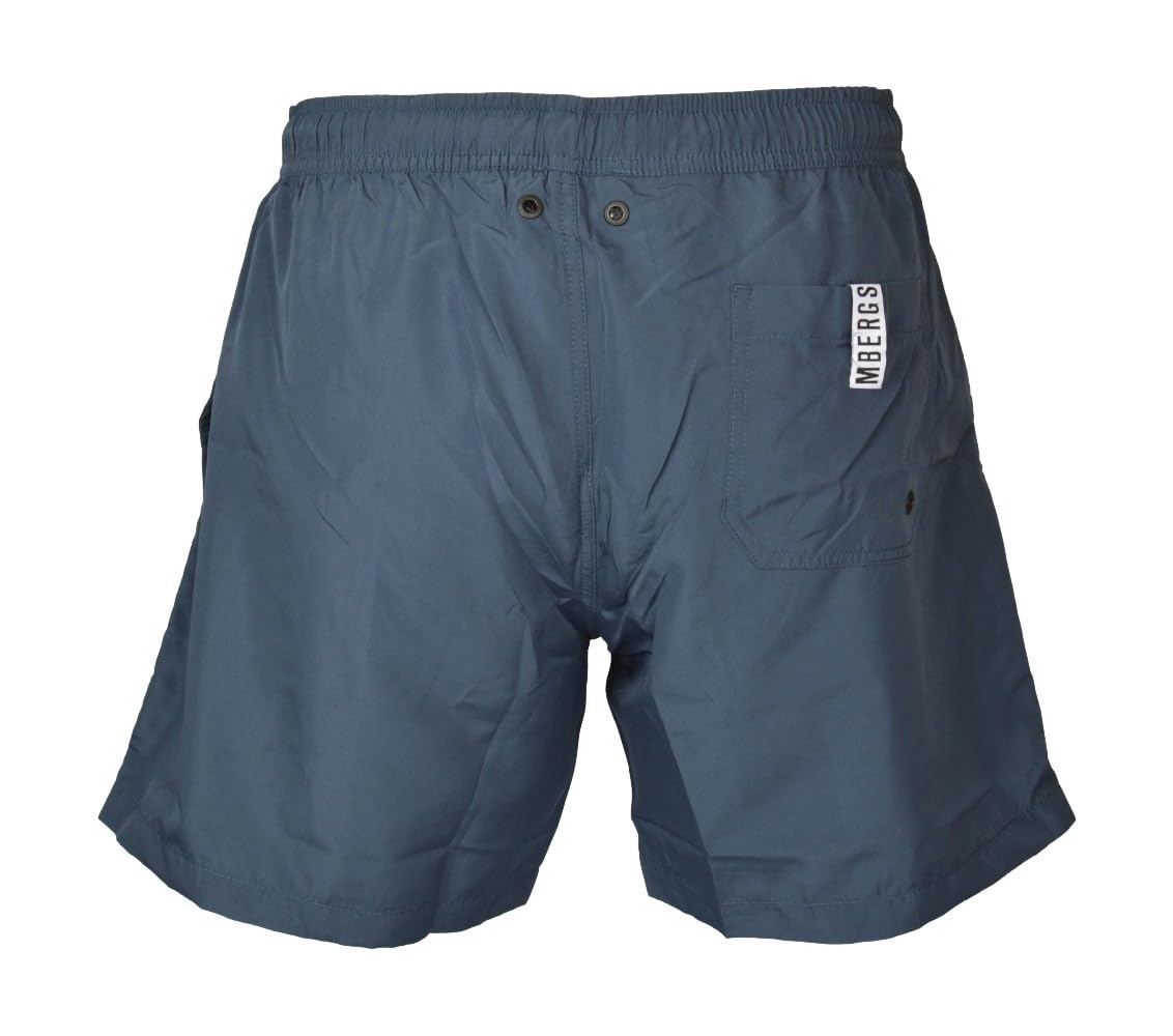 Boxer Mare Uomo Bikkembergs Piscina Swimwear Coulisse Esterna e Tasche Laterali e Una Dietro con Velcro Articolo BKK25MBM03