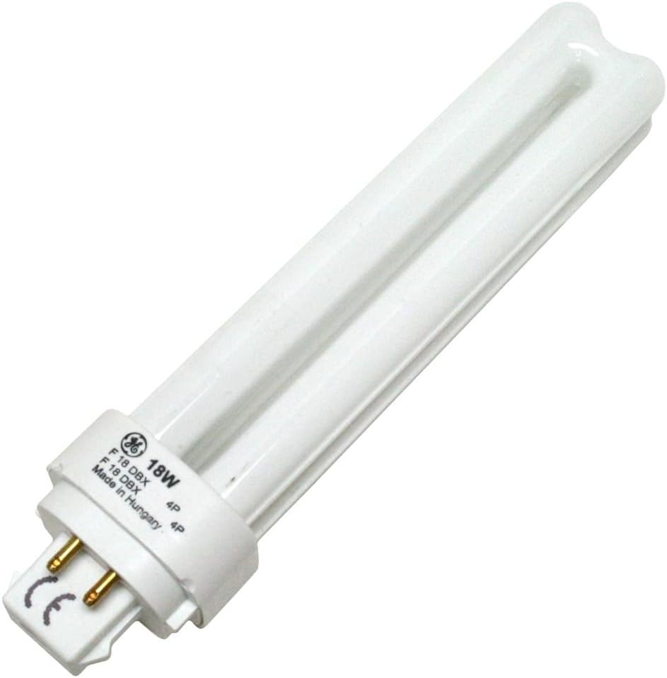 GE 97601 - F18DBX/841/ECO4P - 18 Watt Quad-Tube Compact Fluorescent Light Bulb, 4 Pin, 4100K