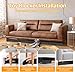 Podomio Under Couch Blocker for Kid and Pet Toys, Adjustable Toy Blocker for Under Couch, Toy Blocker Stop Things from Going Under Sofa, Bed, and Other Furniture, Easy to Install, 3
