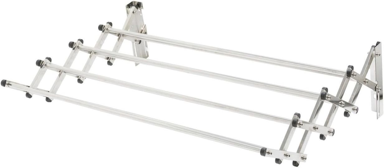 AeroW Stainless Steel Folding Clothes Rack (60lb Capacity