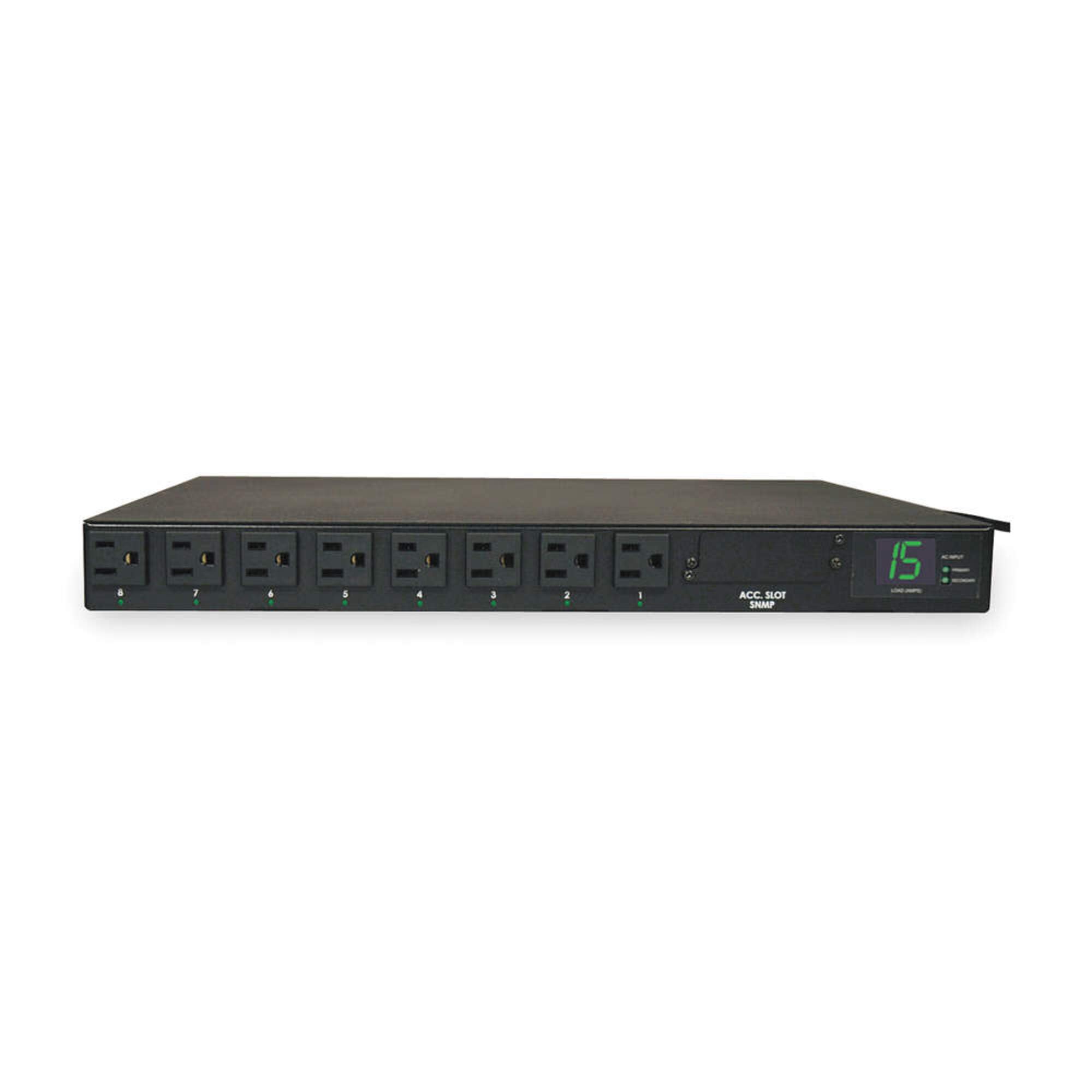 Tripp Lite PDUMH15AT Metered PDU with Automatic Transfer Switching - Power distribution unit ( rack-mountable ) - AC 120 V - 1800 VA - 8 output connector(s) - 1U