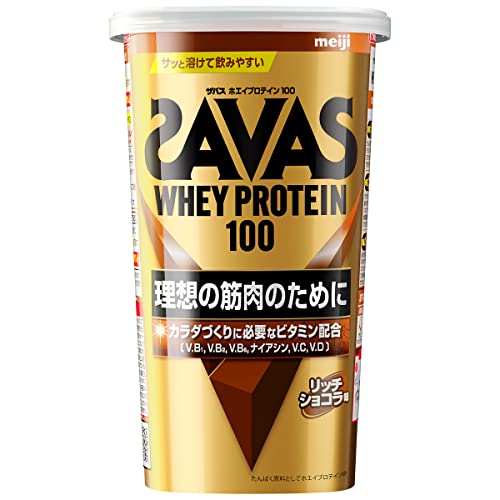 ザバス(SAVAS) ホエイプロテイン100 リッチショコラ味 280g 明治