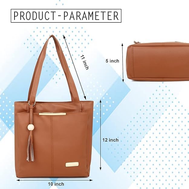 Image of DaisyStar Women Fashion Handbags Tote Purses Stylish Girls Zip Pocket Canvas Handbag for Office Bag Ladies Travel Shoulder Bag Tote for College Girls Granite Green Handbag 43