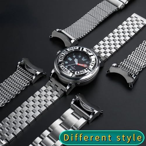 Solution bracelet rigide : Connecteur acier inoxydable montre Citizen BJ8050-08E