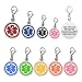 Divoti Custom Engraved Mix N Match 9/16 (14.2mm) 316L Stainless Medical ID Charm-Red