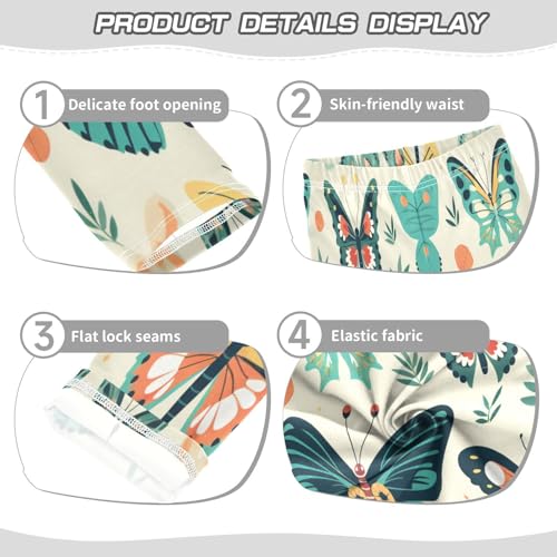 Toddler Girls Leggings Printed Yoga Pants Leggings Grren Butterfly for Kids3