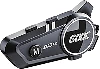 Vista 1 de Altavoces e intercomunicador Bluetooth para casco - Sistema de comunicación de cancelación de ruido para 2 jinetes para motocicleta, esquí, ciclismo