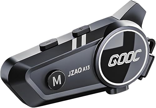 Altavoces e intercomunicador Bluetooth para casco - Sistema de comunicación de cancelación de ruido para 2 jinetes para motocicleta, esquí, ciclismo