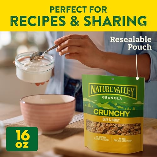 Image of Nature Valley Oats & Honey Big & Crunchy Granola Breakfast Cereal, 16 oz