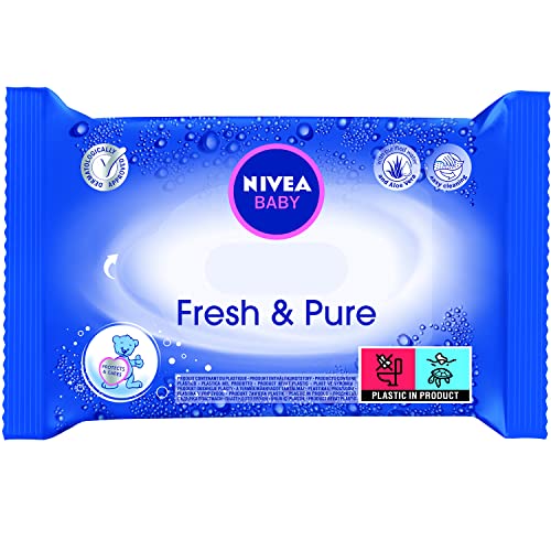 Nivea Baby Fresh & Pure Wet Wipes Toallitas Húmedas - 1 paquete de 63 unidades