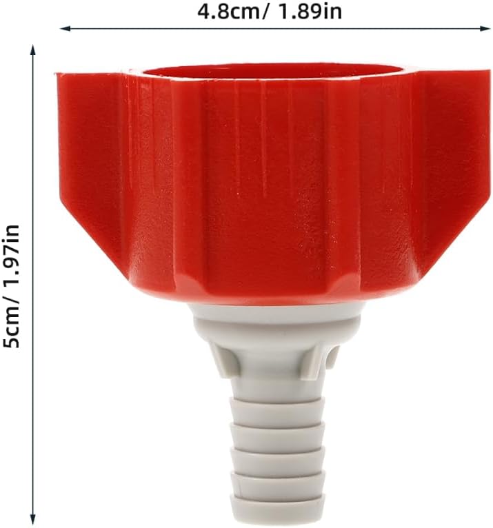 Bib Connector 3/8 Barb Adapter for Soda Water Machine Carbonated Beverage Juice Milk Wine and Other Liquid Dispenser Replacement Part