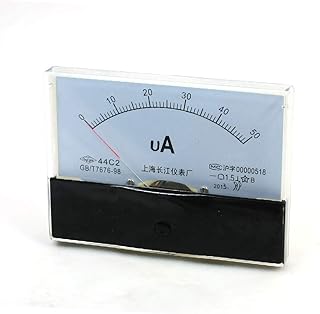 New Lon0167 44C2 DC 0-50uA Class 1.5 Accuracy Analog Amperemeter Panel Meter Gauge(44C2 DC 0-50 uA Klasse 1,5 Genauigkeit Analog Amperemeter Panel Meter Gauge